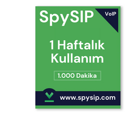 SpySIP / 1 Haftalık Kullanım